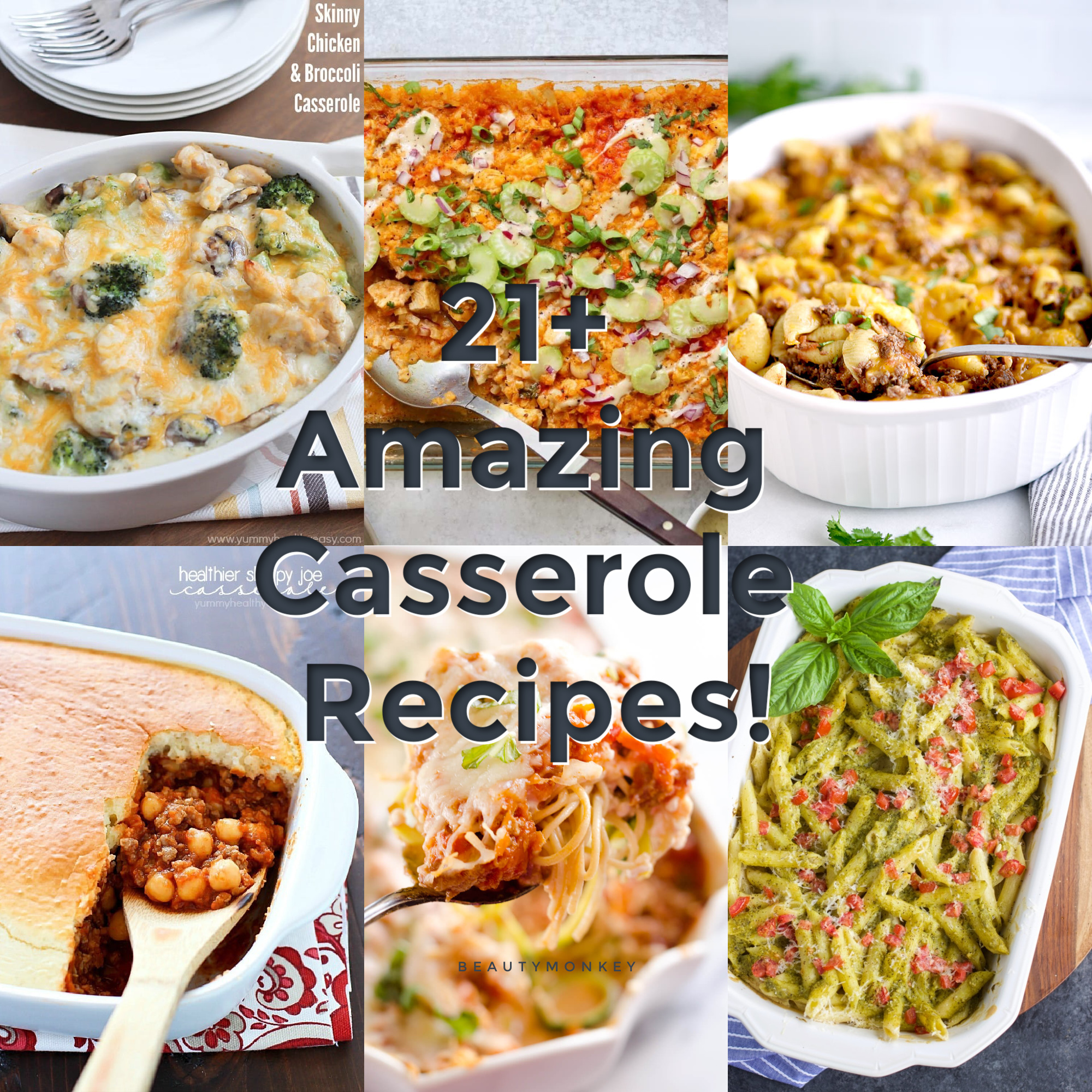 Check out these 21+ Casserole Recipes you're sure to LOVE! I don't know about you, but I love a good casserole and these are the best of the best! #casserole #easydinner #recipes #dinnerrecipe #easytofreeze #yummy #healthy #easy #yummyhealthyeasy via @jennikolaus