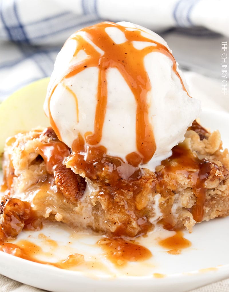 Caramel Apple Pie Bars - 15+ of the Best Thanksgiving Desserts!