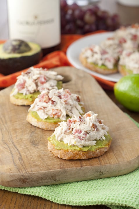 Avocado Chicken Salad Crostini - The Best Summer Salad Recipes!