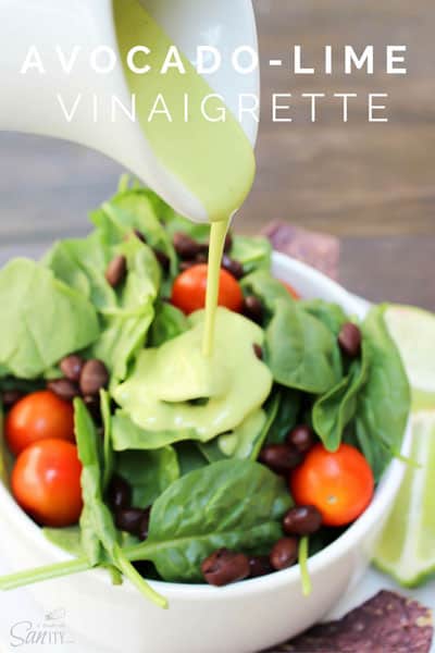 Avocado Lime Vinaigrette by A Dash of Sanity