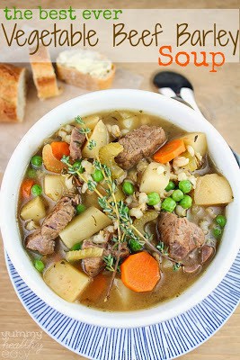 The Best Ever Slow Cooker Vegetable Beef Barley Soup The Best Ever Slow Cooker Vegetable Beef Barley Soup