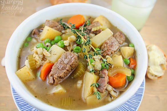 The Best Ever Slow Cooker Vegetable Beef Barley Soup Amazing slow cooker soup full of tender vegetables, beef and flavorful broth