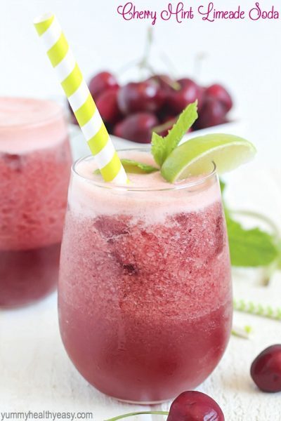 Easy and delicious cherry mixture poured with lemon-lime soda makes the yummiest drink!