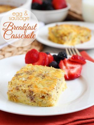 Easy and delicious casserole made with egg, sausage, cottage cheese & green chilies that everyone loves! Perfect for breakfast, brunch and parties.
