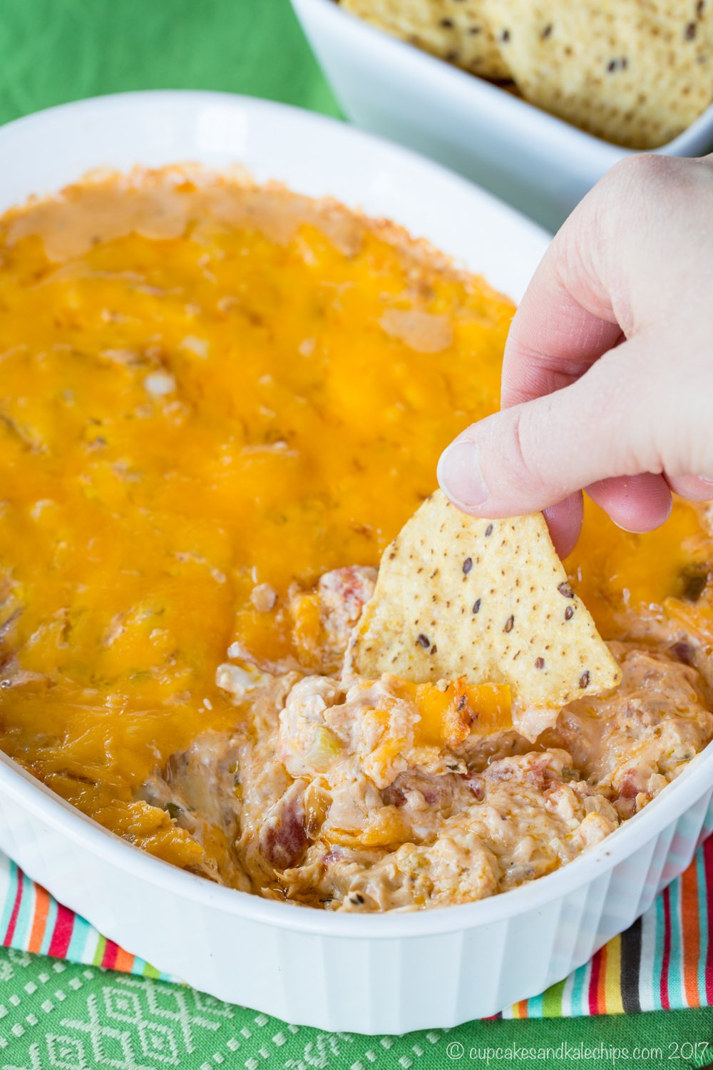 Cheesy Hot Jambalaya Dip - 15+ Game Day Snacks @ yummyhealthyeasy.com