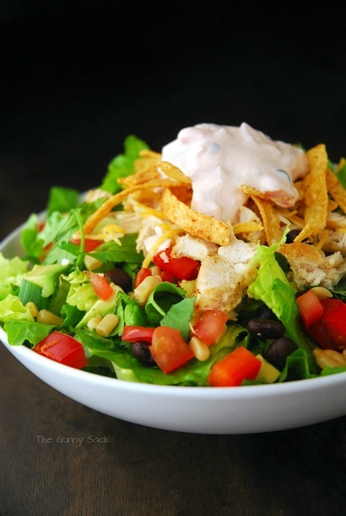 Chicken Fajita Southwest Salad by The Gunny Sack
