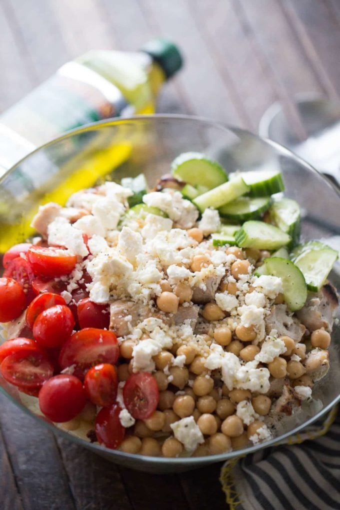 Chicken Souvlaki Pasta Salad - The Best Summer Salad Recipes!