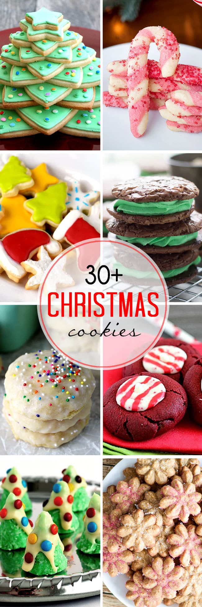 30+ incredible Christmas Cookie Recipes all in one spot! You will definitely find a cookie recipe here that you will love!