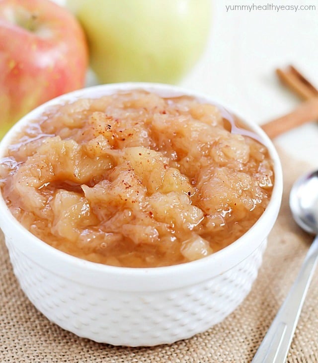 Homemade Crock Pot Applesauce is the perfect way to celebrate fall! This applesauce recipe is so simple and uses up all of those extra apples you have sitting around. Easy, only 5 ingredients, and incredibly tasty!