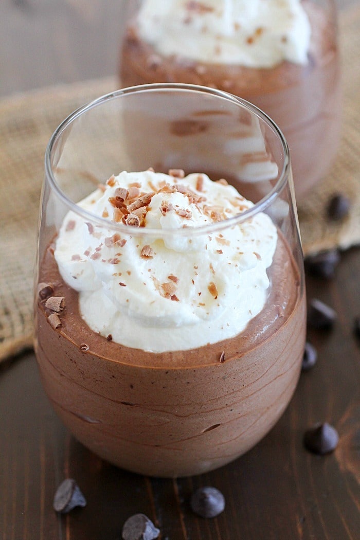 Chocolate Mousse that's incredibly easy to make with only 5 simple ingredients and a few steps from start to finish! You won't believe how creamy and totally delicious it is. Fancy enough for a party but easy enough for a quick dessert any night of the week. :) AD