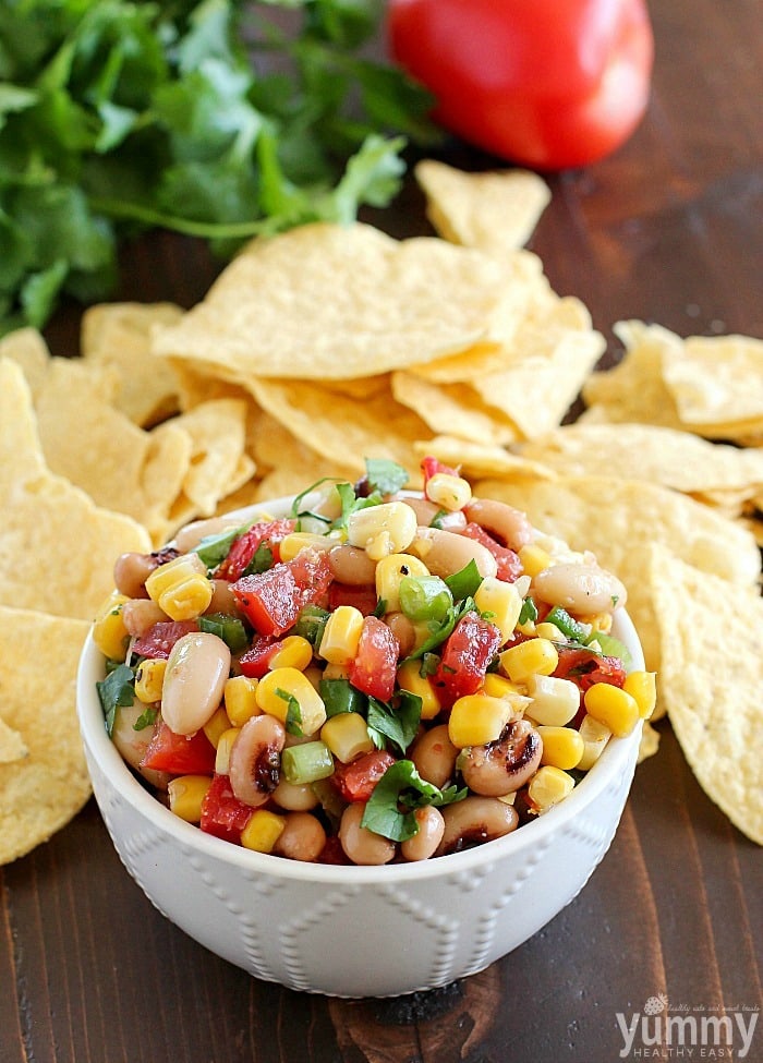 Cowboy Caviar is one of the easiest appetizers to make because you throw everything in one bowl and it's done! Plus it's full of flavor and textures, this is a definite crowd-pleaser!