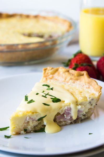 Eggs Benedict Quiche by House of Yumm