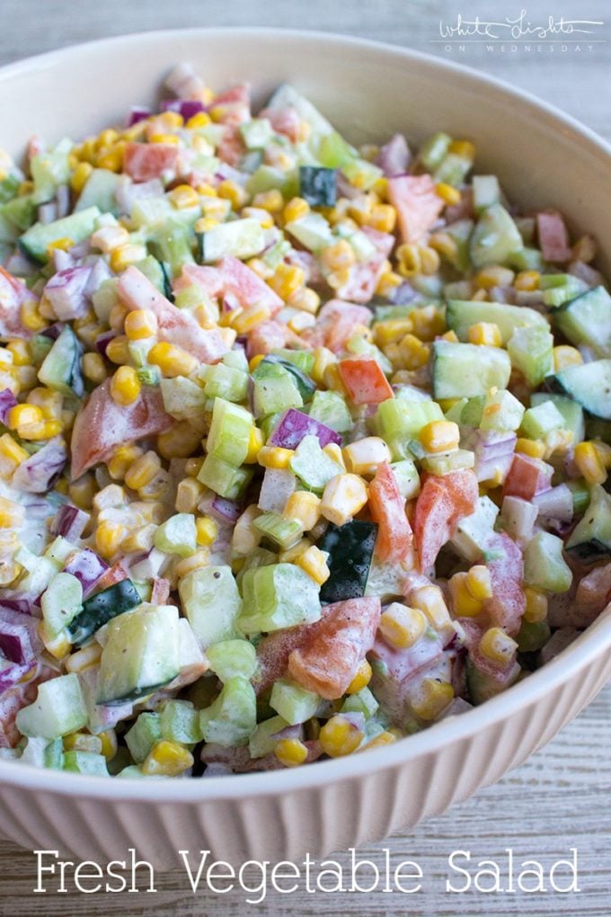 Fresh Vegetable Salad - The Best Summer Salad Recipes!