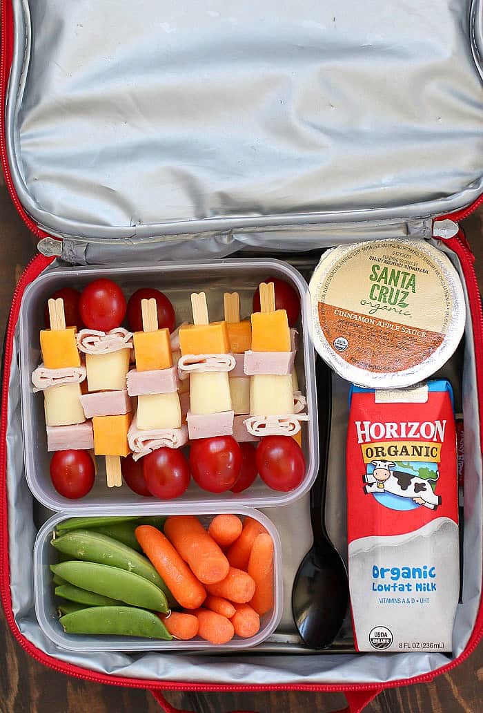 Cheese & Turkey Kebabs are a fun lunchbox idea everyone will love!