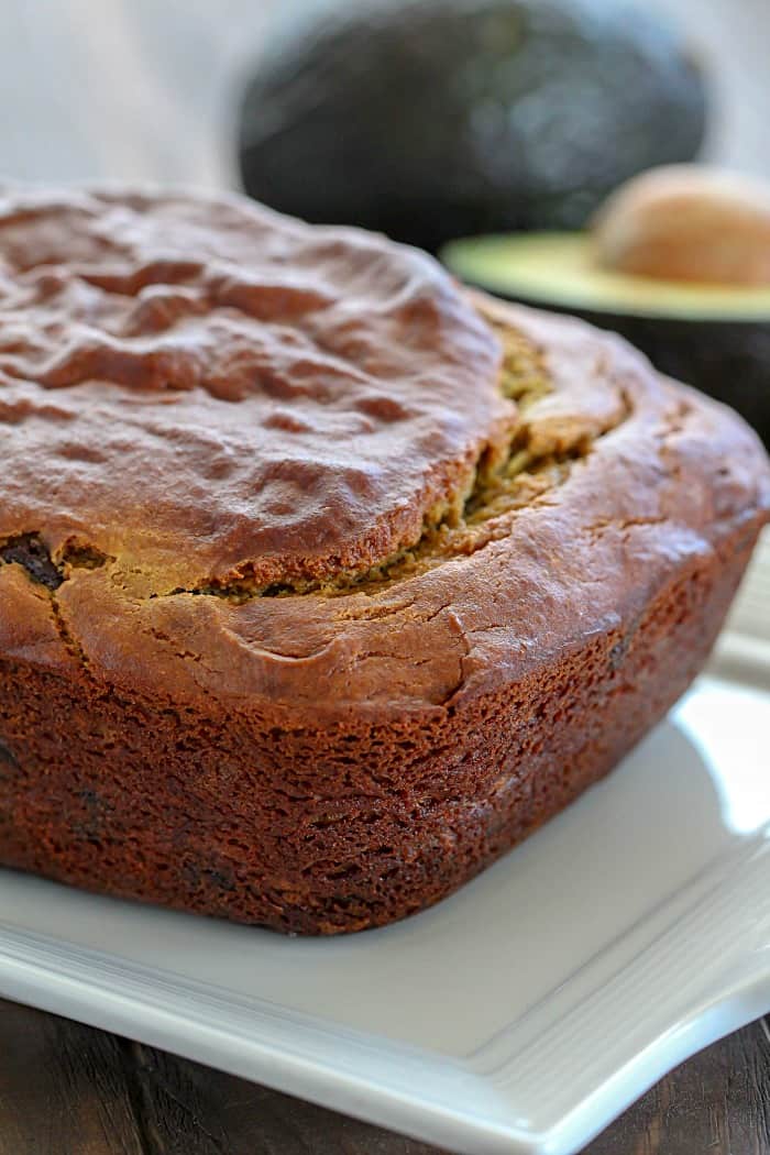 Have you ever added avocado in your banana bread? It makes it so soft and you can't taste the avocado! This is one of my favorite quick bread recipes!