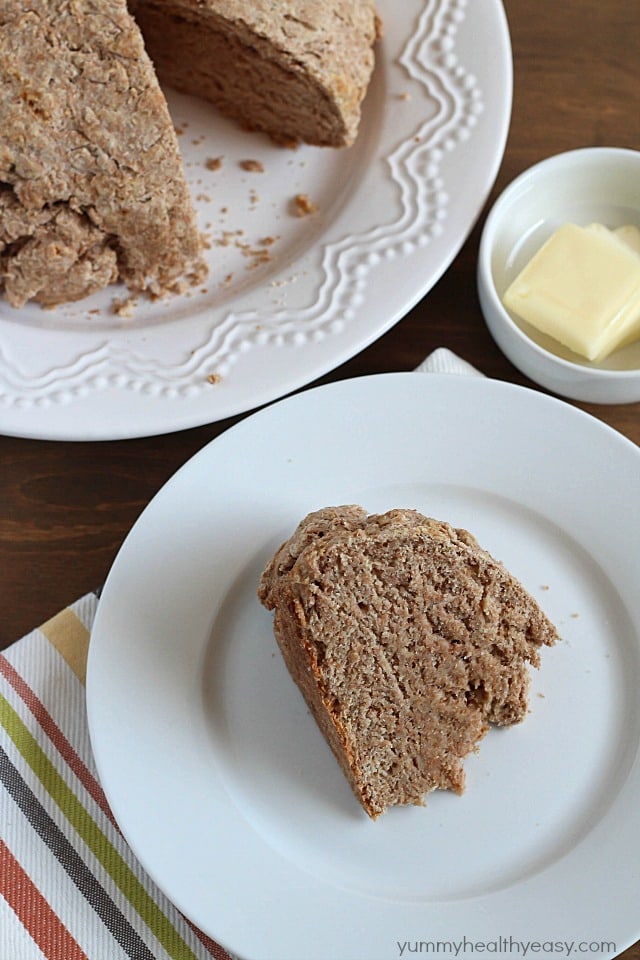 Irish Buttermilk Brown Bread - hearty whole wheat Irish soda bread. Delicious by itself or as a filling side dish. #easy #bread #wholewheat Irish Buttermilk Brown Bread - hearty whole wheat Irish soda bread. Delicious by itself or as a filling side dish. #easy #bread #wholewheat