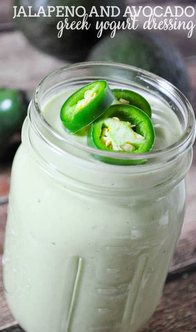 Jalapeno Avocado Salad Dressing by The Love Nerds
