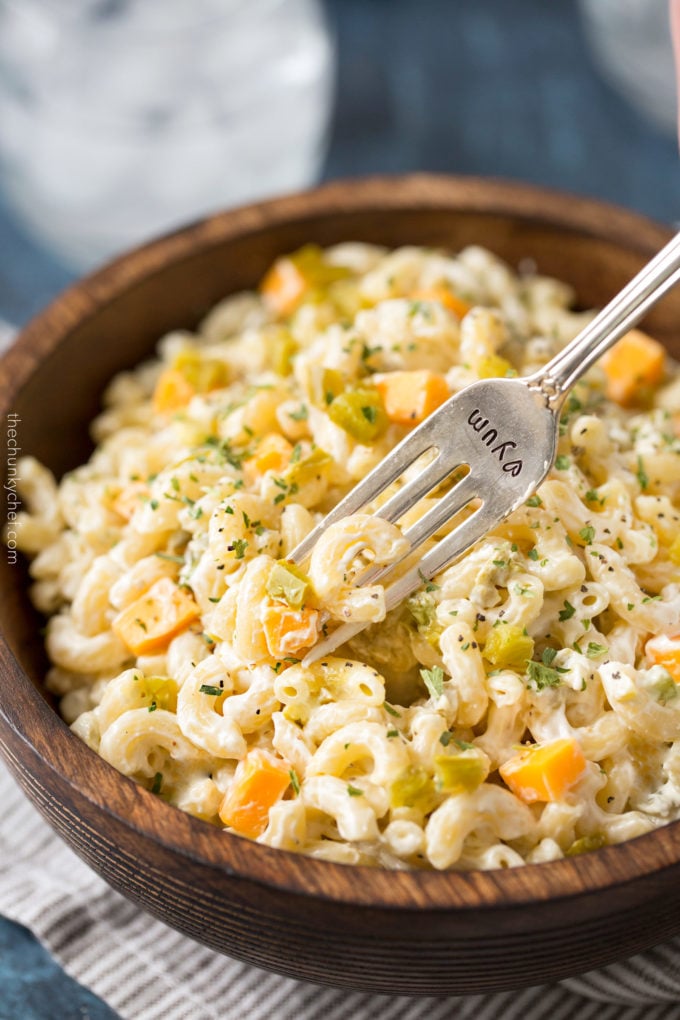Jalapeno Popper Macaroni Salad - The Best Summer Salad Recipes!