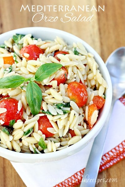 Mediterranean Orzo Salad - The Best Summer Salad Recipes!