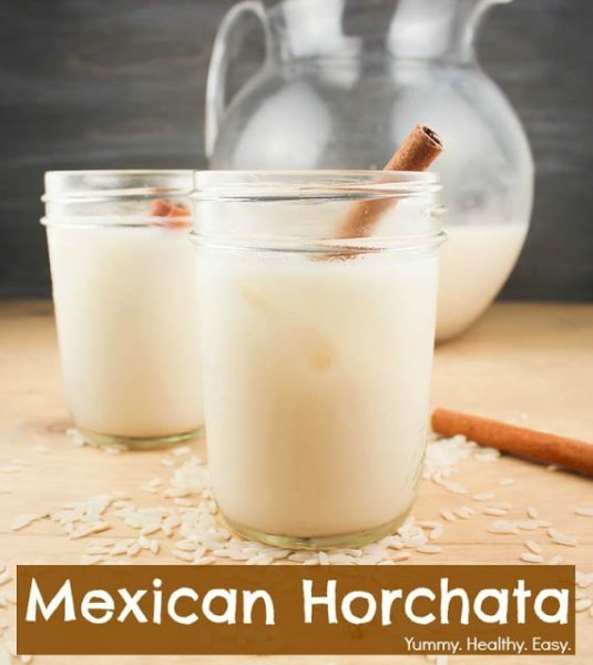 A delicious and easy recipe to make Mexican horchata at home! It’s a rice and cinnamon drink that’s just about the best-tasting creamy drink ever!