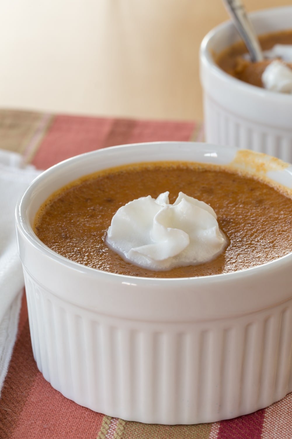 Individual Crustless Pumpkin Pies - 15+ of the Best Thanksgiving Desserts!