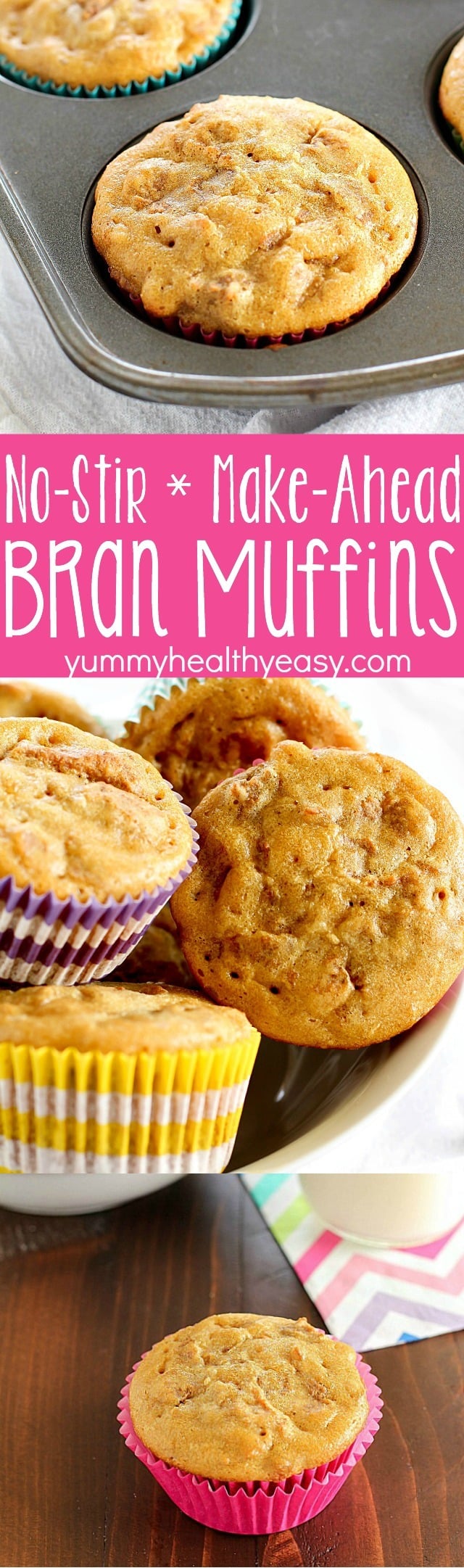 Bran Muffins are one of my favorite breakfasts ever! Make the batter up ahead of time and refrigerate until ready to bake. No need to ever stir the batter once you've refrigerated! These muffins are incredibly light, fluffy, flavorful and absolutely delicious! A family-favorite! AD #lifewithless #truvia
