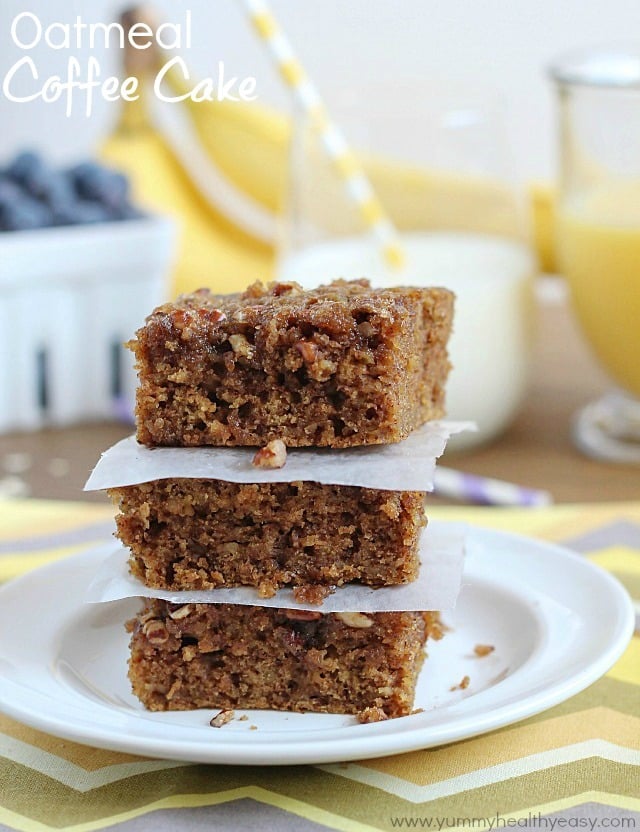 Oatmeal Coffee Cake | delicious breakfast cake made using oatmeal for the moistest cake you'll ever eat! Great for not only breakfast, but dessert too! Oatmeal Coffee Cake | delicious breakfast cake made using oatmeal for the moistest cake you'll ever eat! Great for not only breakfast, but dessert too!