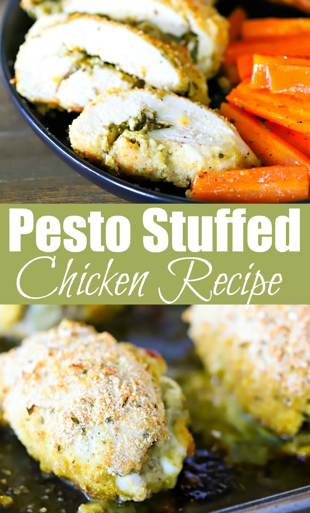 Need an easy dinner recipe? This Pesto Stuffed Chicken Recipe is EVERYTHING! It looks so fancy but it's so easy to make! Use homemade or store-bought pesto and bake this stuffed chicken for a flavorful, delicious and healthy dinner!
#chicken #dinner #dinnertime #pesto #easydinner #healthy #healthyrecipe #stuffedchicken #chickenrecipe #ilovethisrecipe #yummy #healthy #easy #yummyhealthyeasy via @jennikolaus