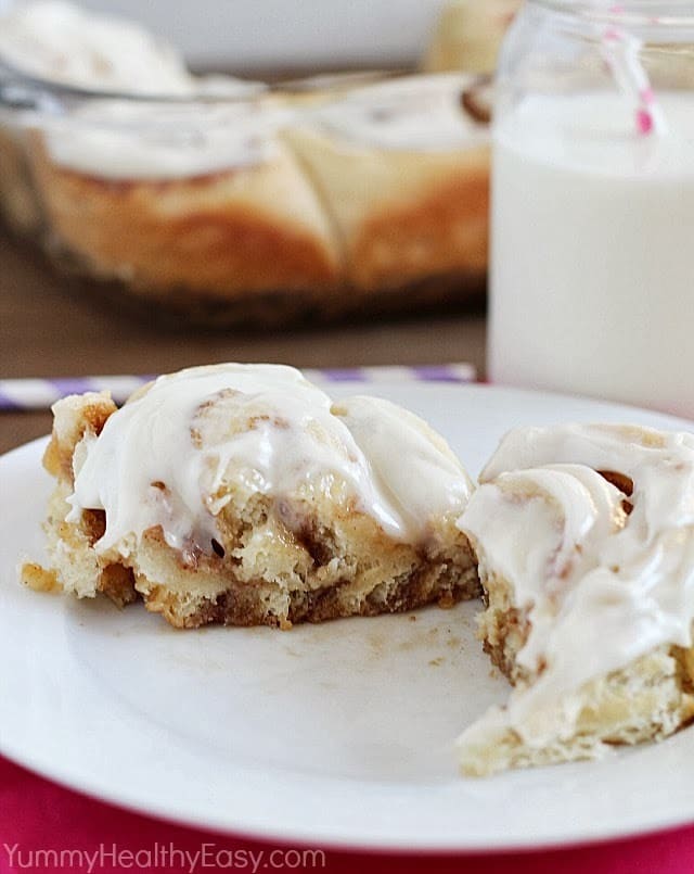 Easy Potato Cinnamon Rolls | made with mashed potatoes and NO kneading required! Dough can be made ahead of time and refrigerated for up to 2 days! Easy Potato Cinnamon Rolls