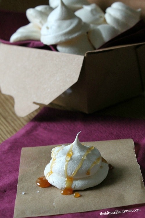 Salted Caramel Meringue Cookies from The Bitter Side of Sweet
