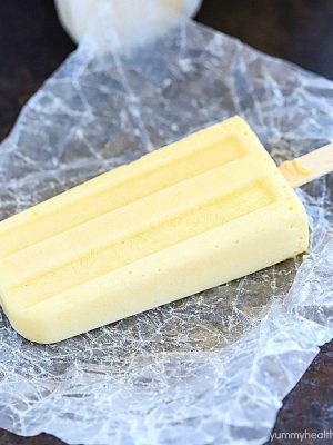 Making homemade popsicles is so easy! These Tropical Protein Popsicles are filled with protein and taste like a tropical vacation! YUM! #AD