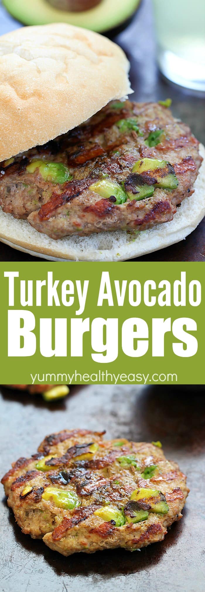 These Easy Turkey Avocado Burgers will quickly become your favorite, go-to turkey burger recipe! Only a few easy ingredients for an incredibly juicy burger you will love! AD via @jennikolaus