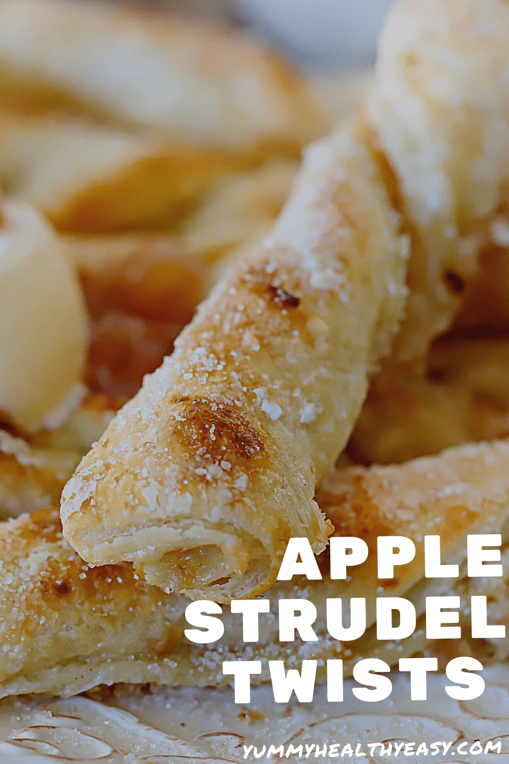 Who knew apple pie filling could help create such an amazing and fun dessert?! These Apple Strudel Twists are so easy to make. Puff Pastry dough is filled with a cream cheese and BakeGood™ Apple Pie Filling mix, then twisted and baked - heaven in a crunchy dessert breadstick. #ad @bakegood #bakegood #dessert #yummy via @jennikolaus