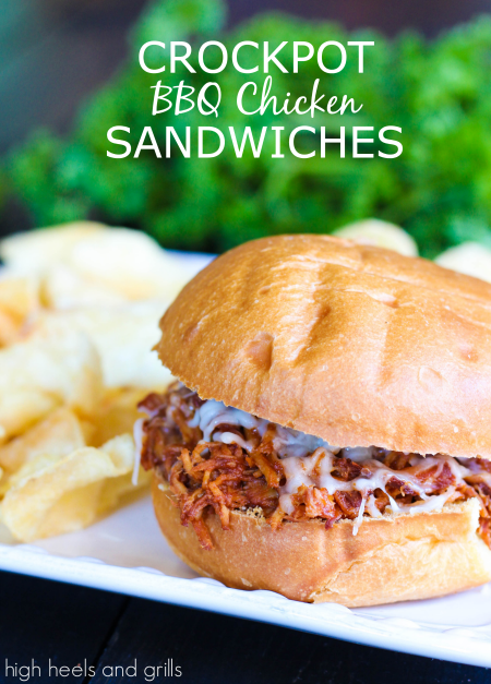 Crock Pot BBQ Chicken Sandwiches - 15+ Fall Slow Cooker Recipes!