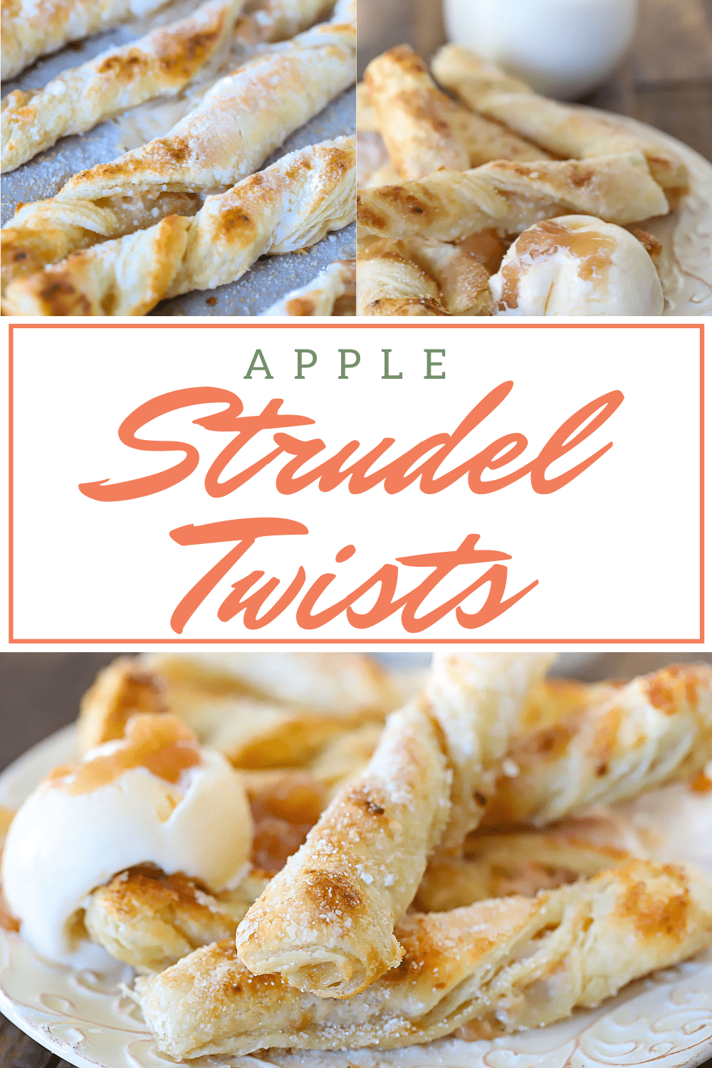 Who knew apple pie filling could help create such an amazing and fun dessert?! These Apple Strudel Twists are so easy to make. Puff Pastry dough is filled with a cream cheese and BakeGood™ Apple Pie Filling mix, then twisted and baked - heaven in a crunchy dessert breadstick. #ad @bakegood #bakegood #dessert #yummy via @jennikolaus